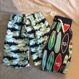Boys Swim Trunks • Sz 7 • Set Of 2